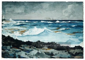  realismus - Ufer Und Surf Nassau Realismus Marinemaler Winslow Homer